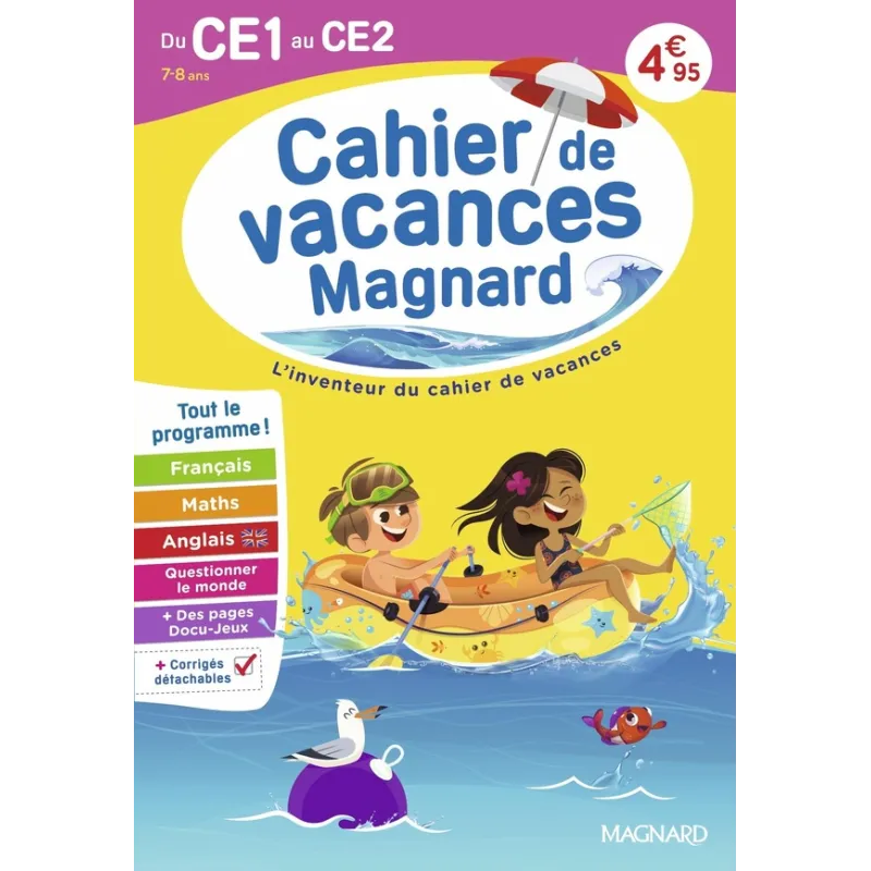 Cahier de vacances : Du CE1 vers le CE2 7-8 ans : Magnard, l - ravate.com librairie reunion