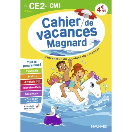 Cahier de vacances : Du CE2 vers le CM1 8-9 ans : Magnard, l'inventeur du cahier de vacances (édition 2026)