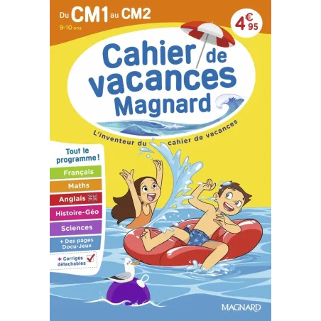 Cahier de vacances : Du CM1 vers le CM2 9-10 ans : Magnard, l'inventeur du cahier de vacances (édition 2026)