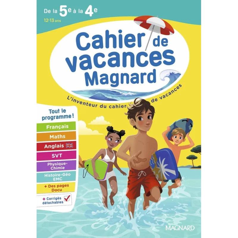 Cahier de vacances : De la 5e vers la 4e : Magnard, l - ravate.com librairie reunion