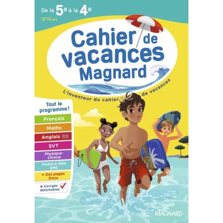 Cahier de vacances : De la 5e vers la 4e : Magnard, l'inventeur du cahiers de vacances (édition 2026)