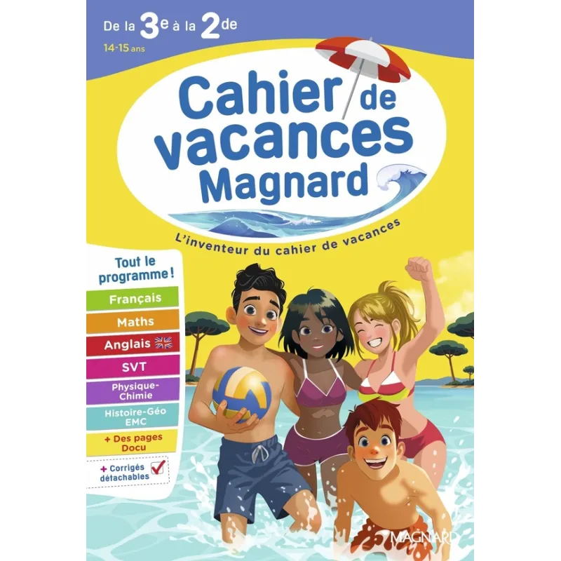 Cahier de vacances : De la 3e vers la 2de : Magnard, l - ravate.com librairie reunion