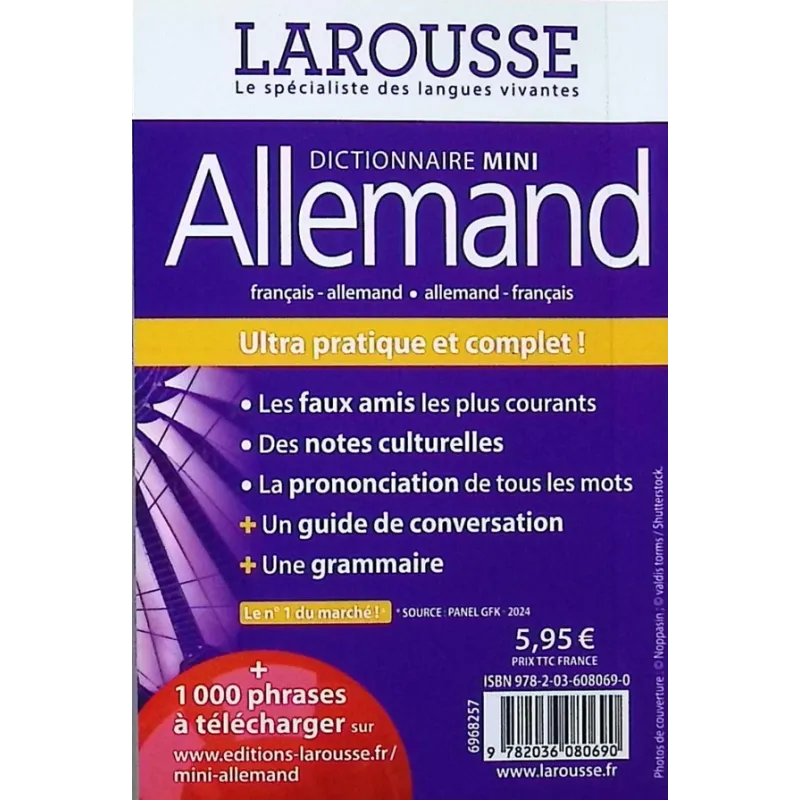 Dictionnaire mini allemand - Collectif - Larousse - Poche - ravate.com librairie reunion
