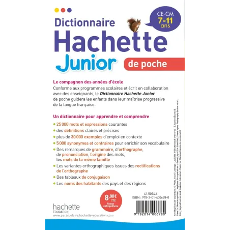 Dictionnaire Hachette junior de poche - Collectif - Hachette Education - Poche - ravate.com librairie reunion