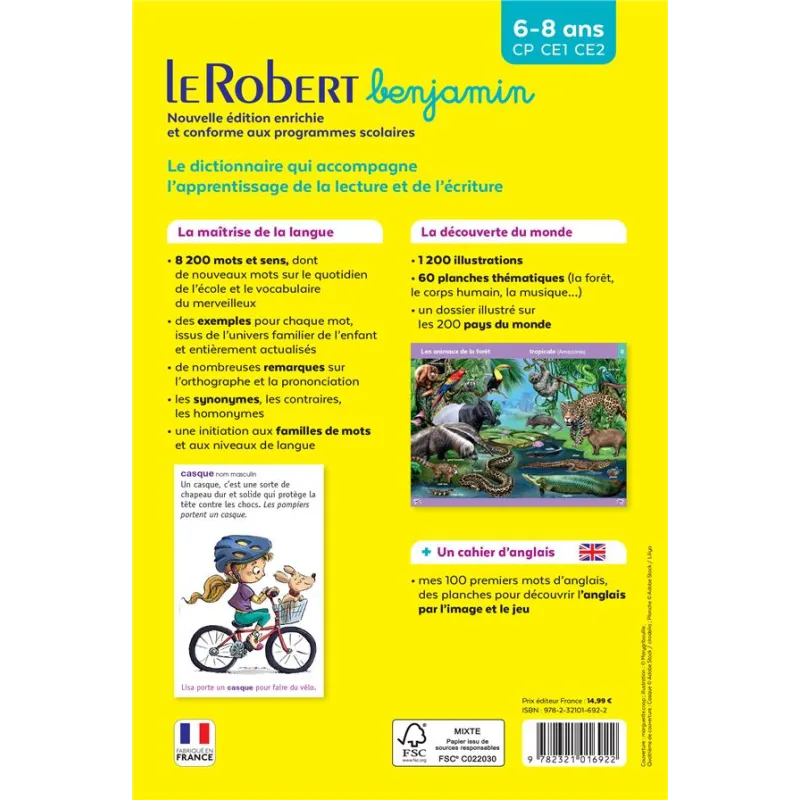 Le Robert benjamin : CP-CE1-CE2 - Collectif - Le Robert - Grand format - ravate.com librairie reunion