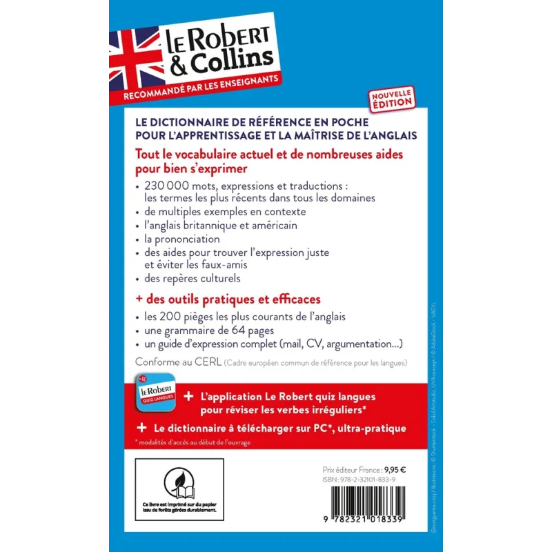 Le Robert & Collins ; Poche : Anglais (édition 2024) - Collectif - Le Robert - Poche - ravate.com librairie reunion