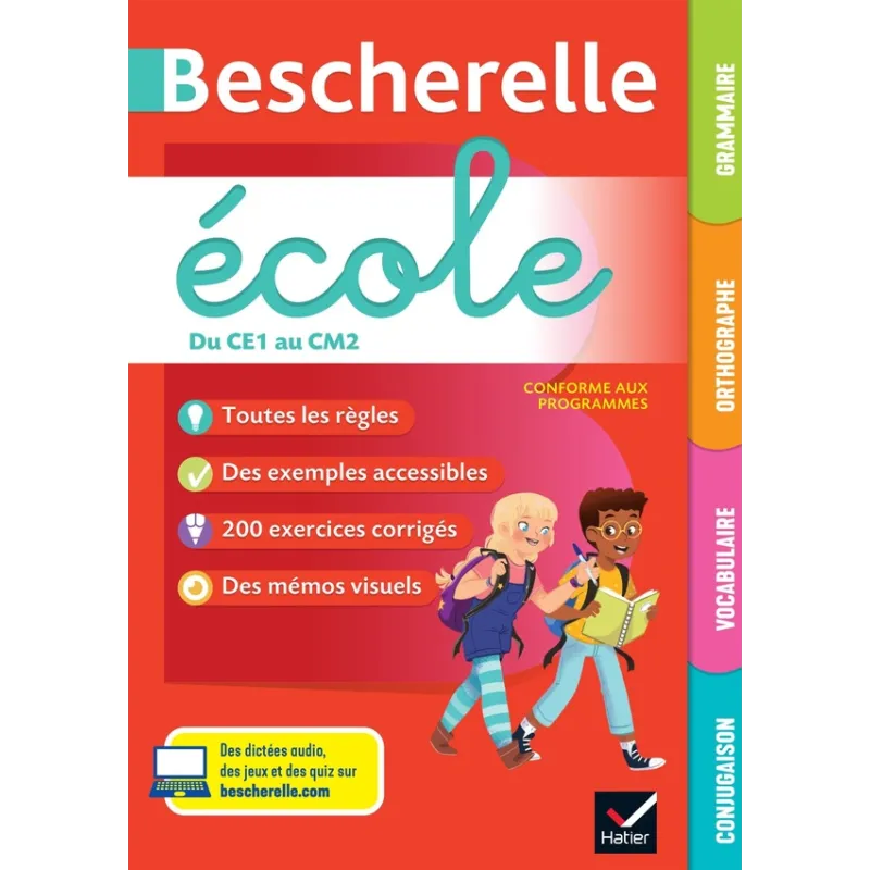 Bescherelle : école ; du CE1 au CM2 - Collectif - Hatier - Grand format - ravate.com librairie reunion