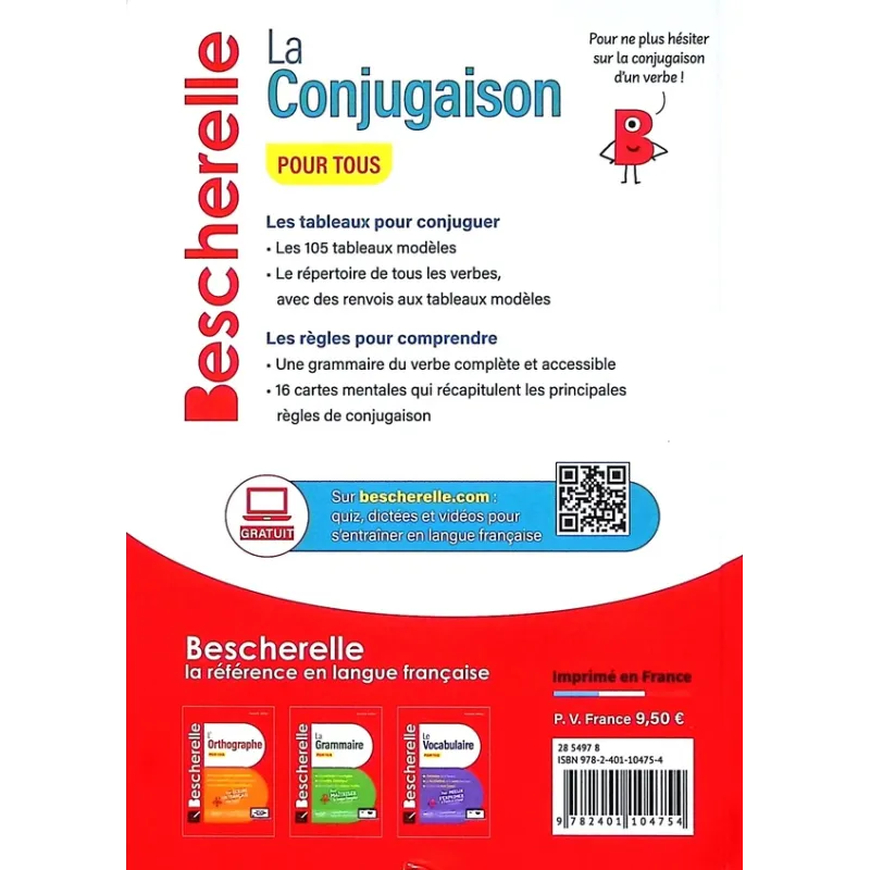 Bescherelle : La conjugaison pour tous - Collectif - Hatier - Grand format - ravate.com librairie reunion