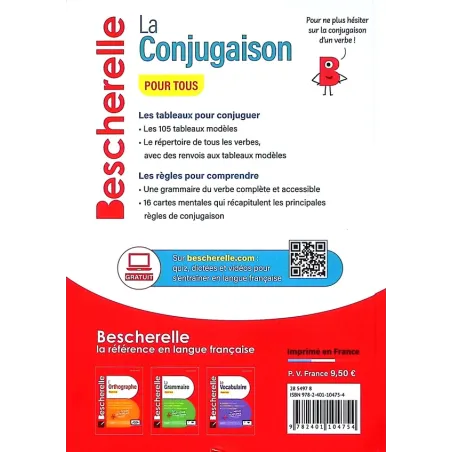 Bescherelle : La conjugaison pour tous - Collectif - Hatier - Grand format - ravate.com librairie reunion
