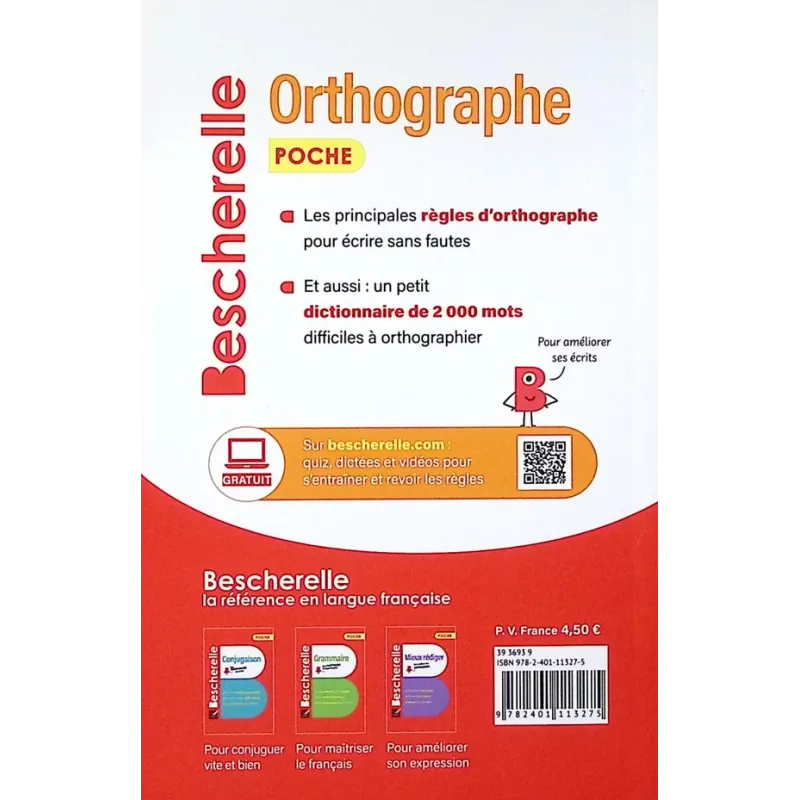 Bescherelle : Orthographe - Claude Kannas - Hatier - Poche - ravate.com librairie reunion