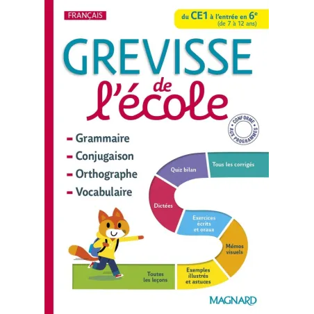 Grevisse langue française : Grévisse de l'école.français du CE1 à l'entrée en 6e