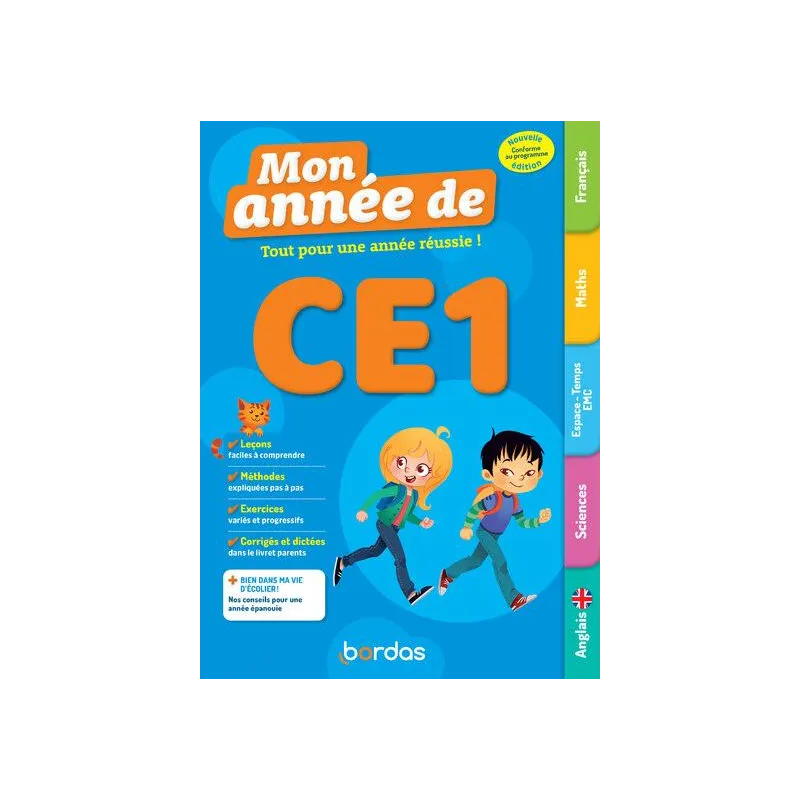Mon année de : CE1 ; Toutes les matières (édition 2024) - Aline Clavier, Collectif, Francine Martineau, Laurence Pineau,... - ra