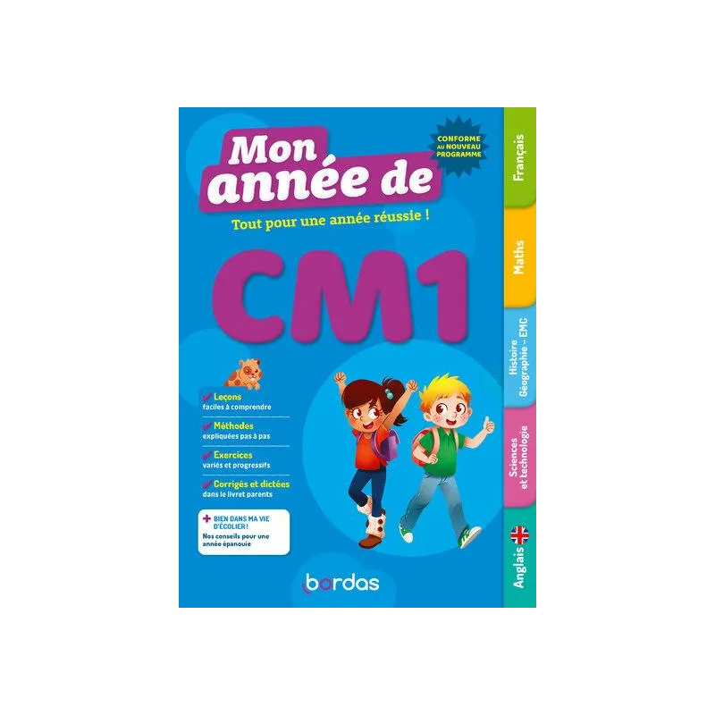 Mon année de : CM1 ; Toutes les matières (édition 2026) - Laurence Pineau, Elodie Alperin, Emilie Flechel, Francine... - ravate.