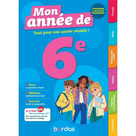 Mon année de : 6e Toutes les matières (édition 2026)
