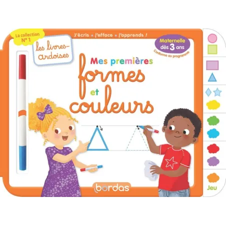 Les livres-ardoises : mes premières formes et couleurs à partir de 3 ans (édition 2023)