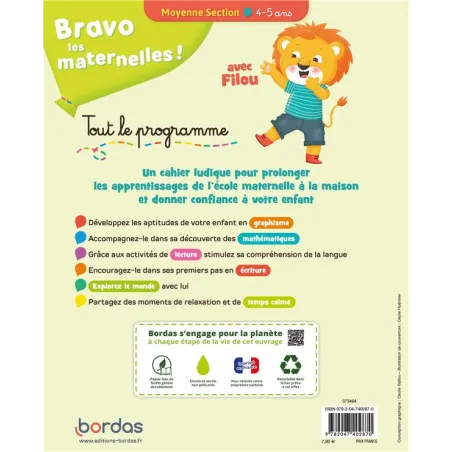 Bravo les maternelles ! : tout le programme ; MS (édition 2023) - Christophe Paul, Sophie Stepien, Aurélia Roire, Cécile... - ra