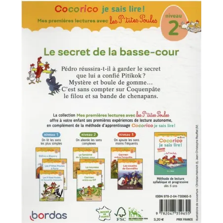 Cocorico je sais lire ! Mes premières lectures avec les P - ravate.com librairie reunion