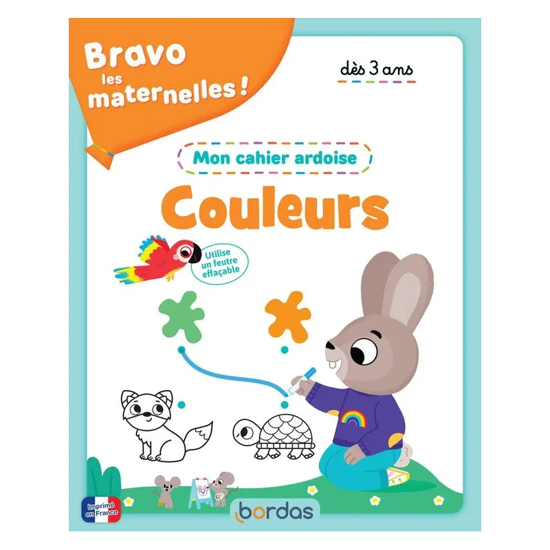 Bravo les maternelles ! : Couleurs : Mon cahier ardoise - Marine Fleury, Vanessa Vautier - Éditions Bordas - Grand format -... -