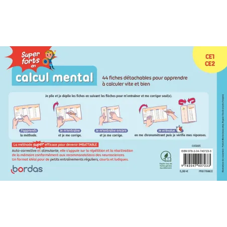 Super forts en calcul mental ; CE1-CE2 (édition 2025) - Hervé Le Madec, Patrick Morize - Éditions Bordas - Grand format -... - r