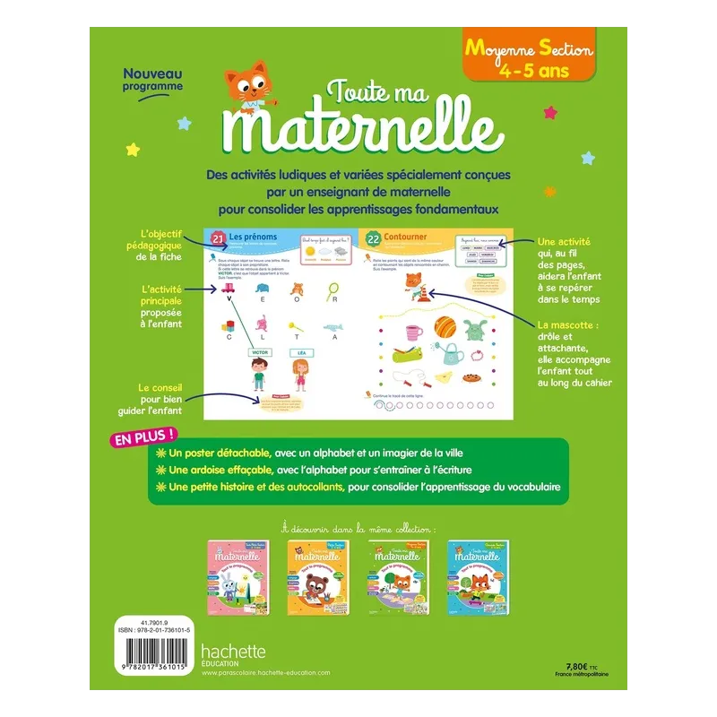 Toute ma maternelle : Tout le programme ; Moyenne section - Guy Blandino - Hachette Education - Grand format - Espace... - ravat