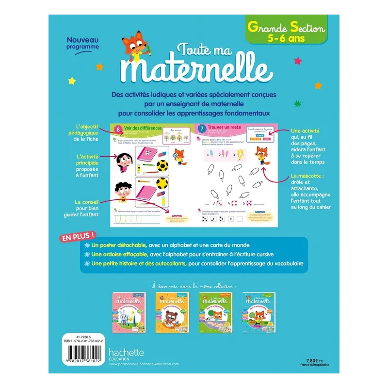 Toute ma maternelle : Tout le programme ; Grande section - Guy Blandino - Hachette Education - Grand format - Espace... - ravate