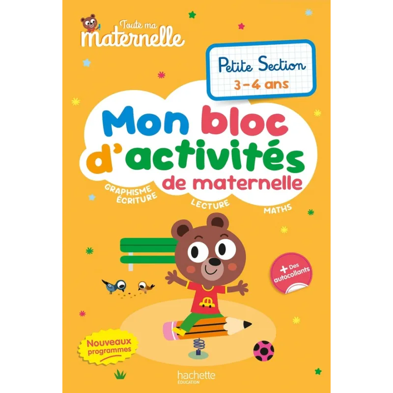Toute ma maternelle : Mon bloc d - ravate.com librairie reunion