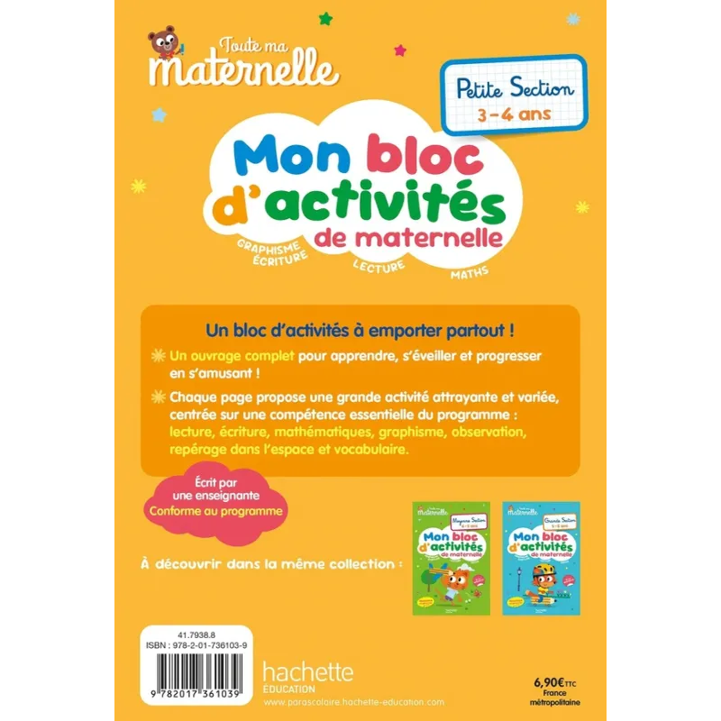 Toute ma maternelle : Mon bloc d - ravate.com librairie reunion