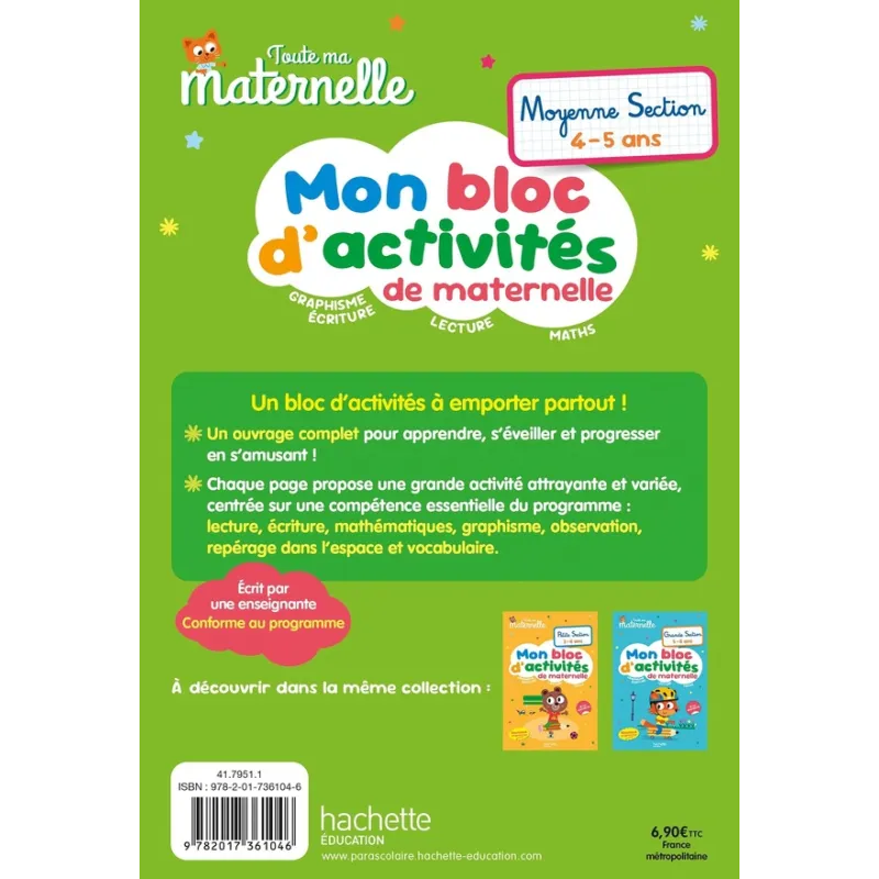 Toute ma maternelle : Mon bloc d - ravate.com librairie reunion