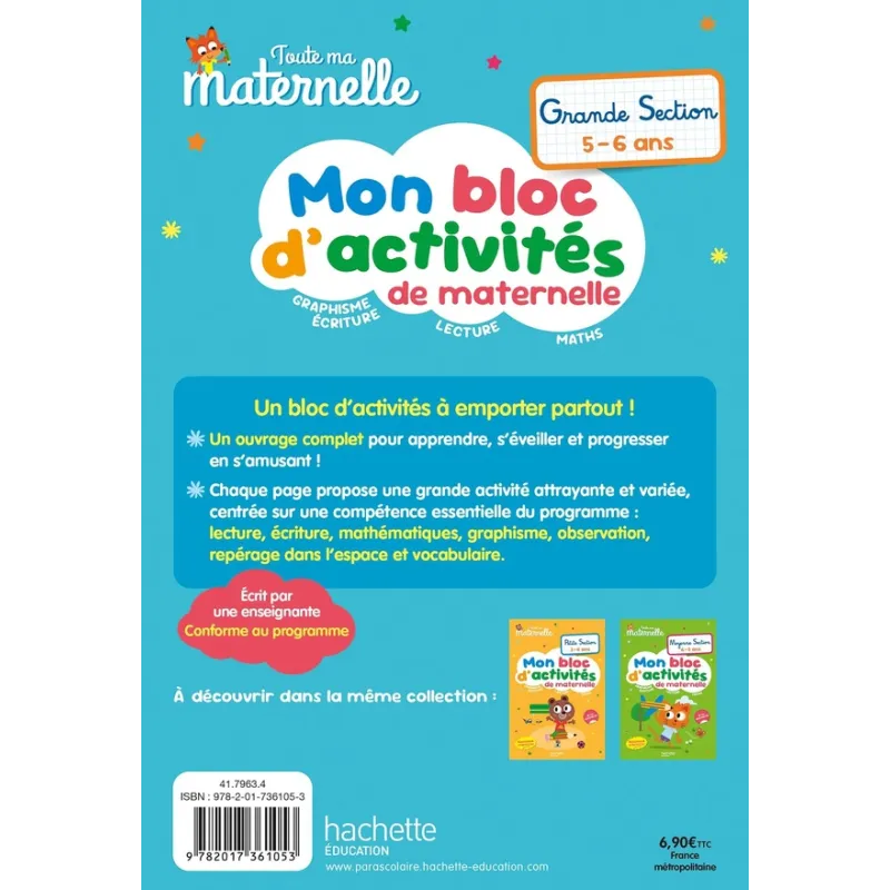 Toute ma maternelle : Mon bloc d - ravate.com librairie reunion