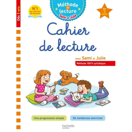 Sami et Julie méthode de lecture : cahier de lecture avec Sami et Julie