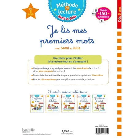 Sami et Julie ; méthode de lecture : je lis mes premiers mots avec Sami et Julie - Isabelle de Lisle - Hachette Education -... -