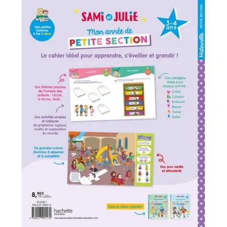 Sami et Julie : Mon année de Petite Section - Caroline Marcel - Hachette Education - Grand format - ravate.com librairie reunion