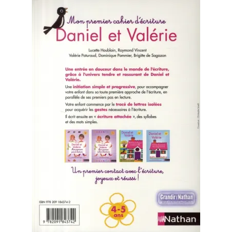 Daniel et Valérie : mon premier cahier d - ravate.com librairie reunion