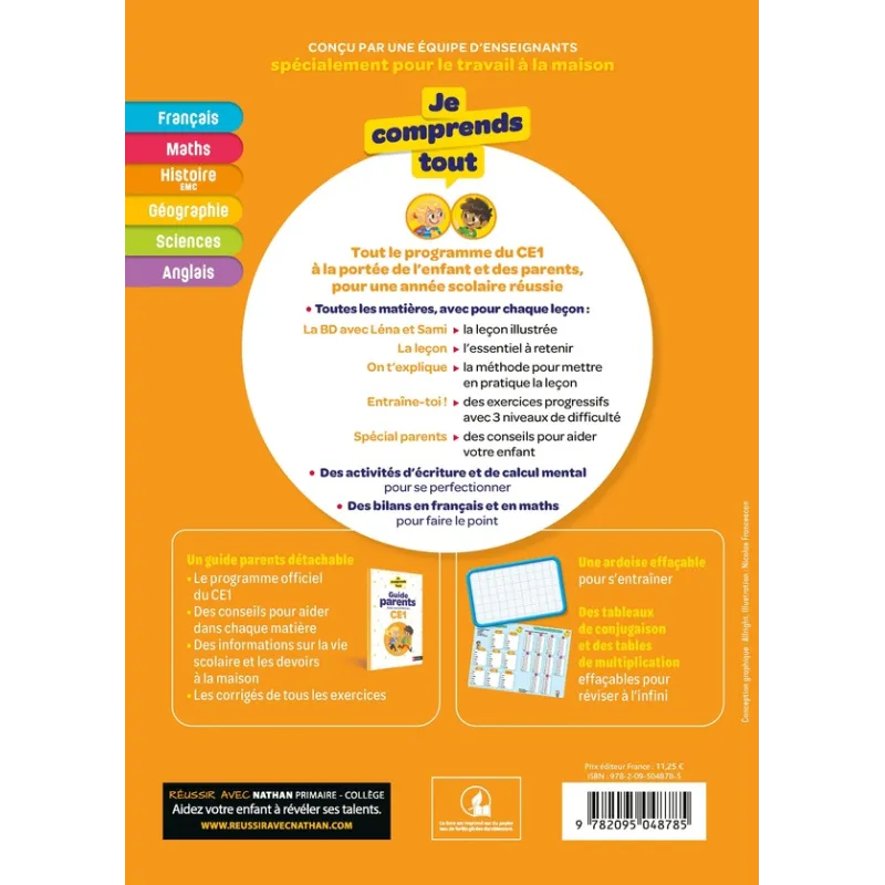 Je comprends tout : Toutes les matières ; CE1 (édition 2026) - Sylvie Cote, Micheline Cazès-Witta, Véronique Calle, Marian... -