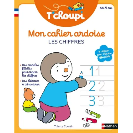 Cahier effaçable : chiffres