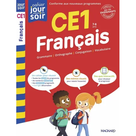 Cahier du jour / cahier du soir : Français : CE1 Conçu et recommandé par les enseignants