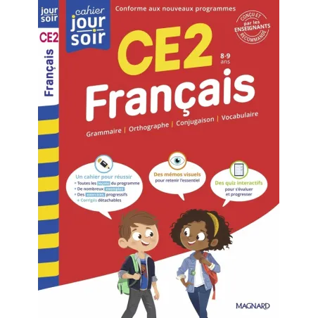 Cahier du jour / cahier du soir : Français : CE2 Conçu et recommandé par les enseignants