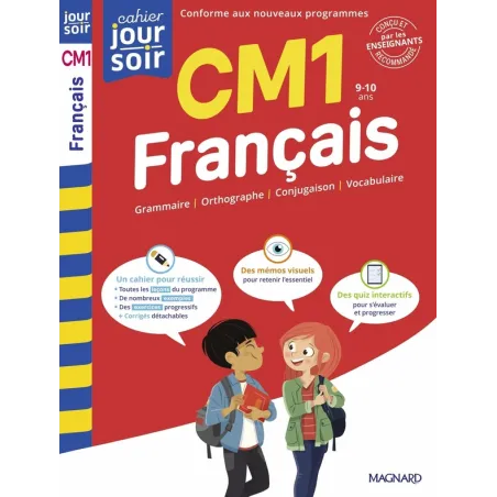 Cahier du jour / cahier du soir : Français : CM1 Conçu et recommandé par les enseignants