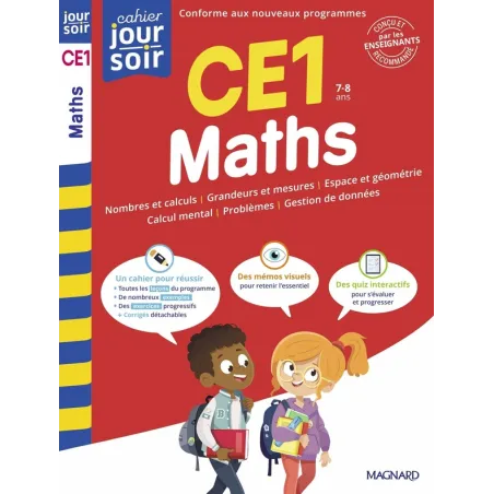 Cahier du jour / cahier du soir : Maths : CE1 Concu et recommande par les enseignants