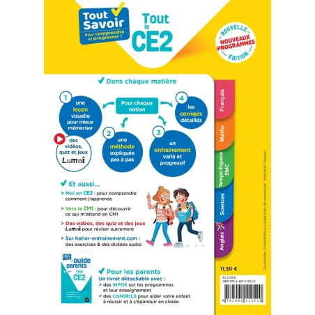 Tout savoir : Tout le CE2 - Stéphanie Grison, Dominique Marchand, André Mul, Bénédicte Idiard, Marc Antoine, Richard Minguez... 