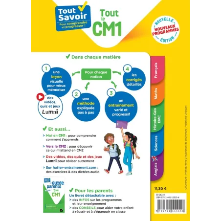Tout savoir : Tout le CM1 - Stéphanie Grison, Dominique Marchand, André Mul, Bénédicte Idiard, Marc Antoine, Richard Minguez... 