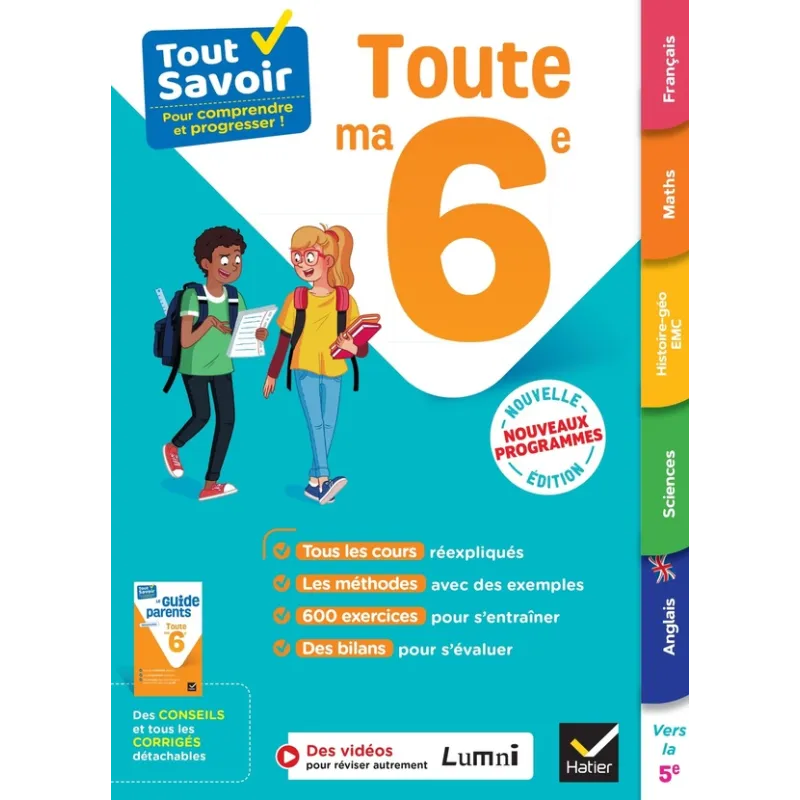 Tout savoir : Toute ma 6e - Marjorie Champetier, Jihad Erchouk, Rémy Georges, Bruno Hennoque, Camille Magrey, Françoise... - rav