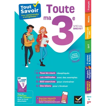 Tout savoir : toute ma 3e spécial brevet