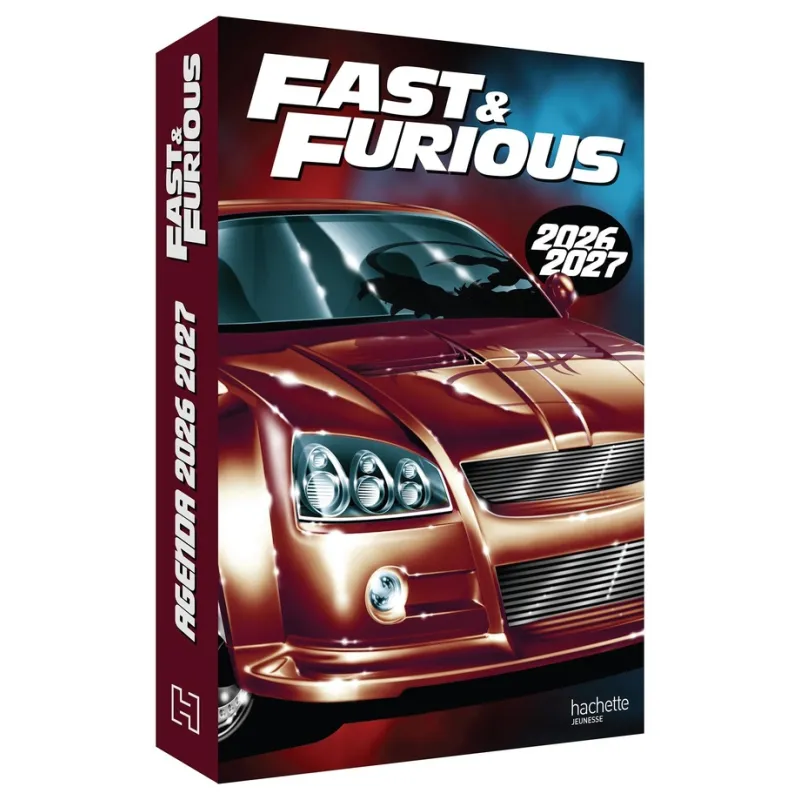 Fast and Furious : Agenda (édition 2026/2027) - Collectif - Hachette Jeunesse - Agenda - ravate.com librairie reunion