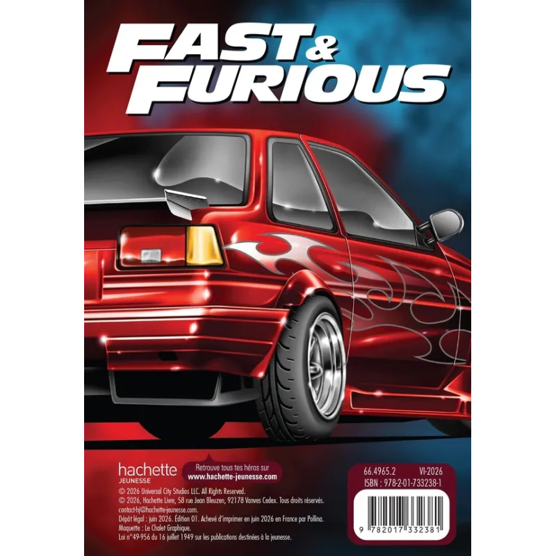 Fast and Furious : Agenda (édition 2026/2027) - Collectif - Hachette Jeunesse - Agenda - ravate.com librairie reunion