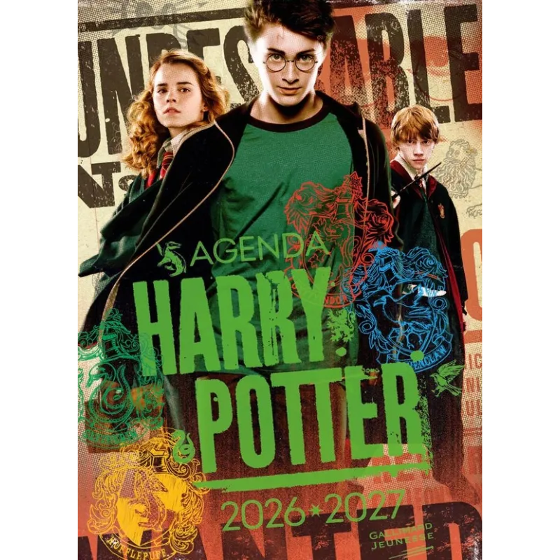 Agenda officiel Harry Potter (édition 2026/2027) - Collectifs Jeunesse - Gallimard Jeunesse - Agenda - ravate.com librairie reun