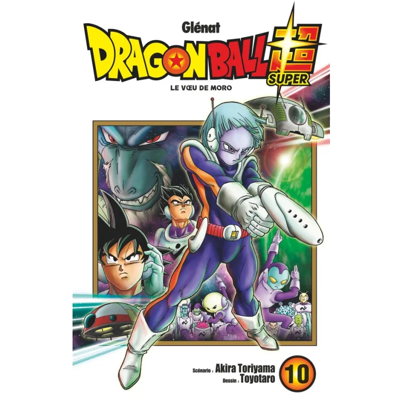 Dragon Ball Super Tome 10 : le voeu de Moro - Akira Toriyama, Toyotarô - Glénat - Poche - ravate.com librairie reunion