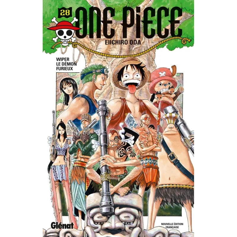 One Piece - édition originale Tome 28 : Wiper, le démon furieux - Eiichiro Oda - Glénat - Poche - ravate.com librairie reunion