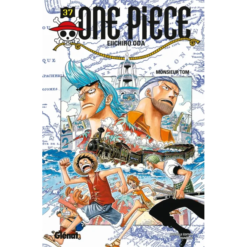 One Piece - édition originale Tome 37 : one piece Tome 37 ; monsieur Tom - Eiichiro Oda - Glénat - Poche - ravate.com librairie 