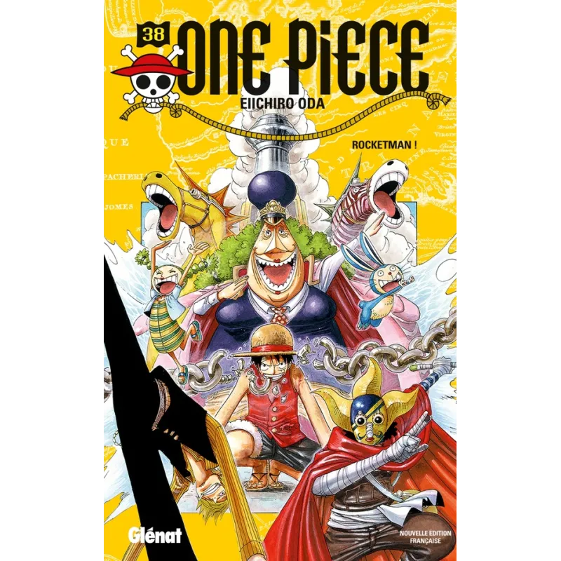One Piece - édition originale Tome 38 : Rocketman ! - Eiichiro Oda - Glénat - Poche - ravate.com librairie reunion